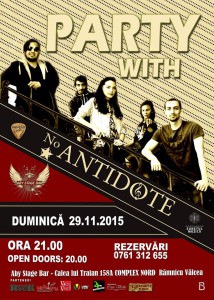 #NoANTIDOTE, live în Aby Stage Bar