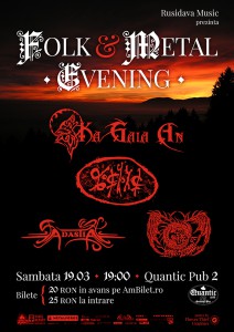 Programul Folk Metal Evening