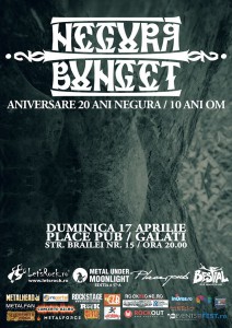 17 aprilie: concert Negură Bunget la Galaţi