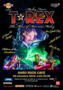T-Rex promite un concert de neuitat la Hard Rock Cafe