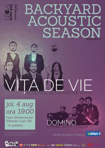 Backyard Acoustic Season cu Vița de Vie și Domino în grădina Casei Universitarilor București