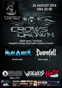 Crows Crown, câştigătorii Wacken Metal Battle din Honduras, în premieră la Bucureşti!
