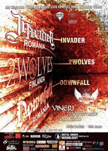 Downfall deschide concertul Invader şi  2 Wolves de la Râmnicu Vâlcea