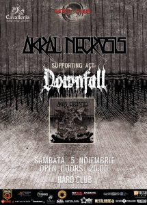 Akral Necrosis şi Downfall urcă pe scena din Hard Club la Cluj Napoca pe 5 noiembrie