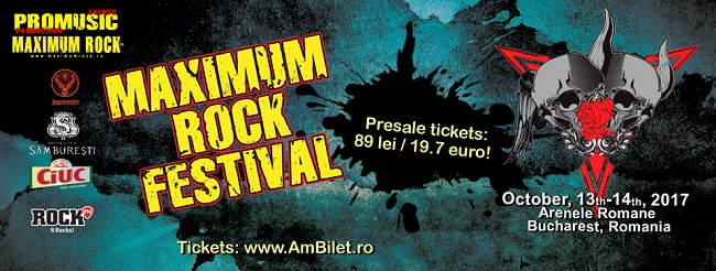 Maximum Rock Festival revine cu o nouă ediție în 2017