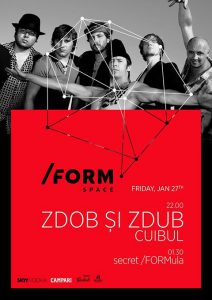 Zdob Şi Zdub vor concerta, vineri, în /Form Space Cluj-Napoca