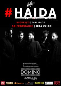 Sâmbătă, 18 februarie, trupa Domino lansează albumul „Haida” la JamStage București