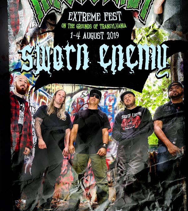 SWORN ENEMY (SUA) în premieră în România, la Rockstadt Extreme Fest 2019