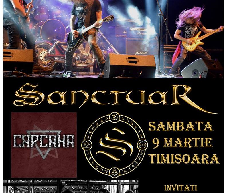 Concert heavy metal cu trupa timișoreană Sanctuar LIVE în Capcana