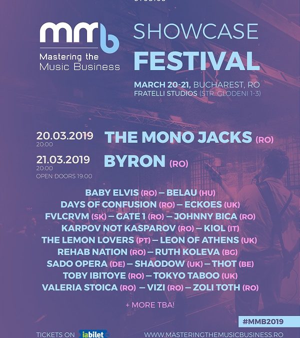 The Mono Jacks și byron sunt headlinerii MMB Showcase Festival pe 20 și 21 martie la Fratelli