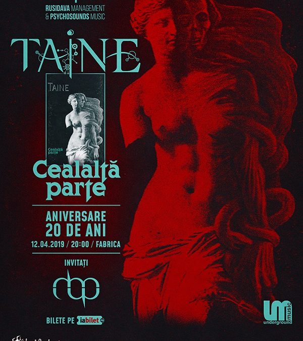 Programul concertului Taine – “Cealaltă Parte” – aniversare de 20 de ani