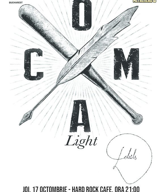 Concert Coma – Light/Acustic la Hard Rock Cafe pe 17 Octombrie
