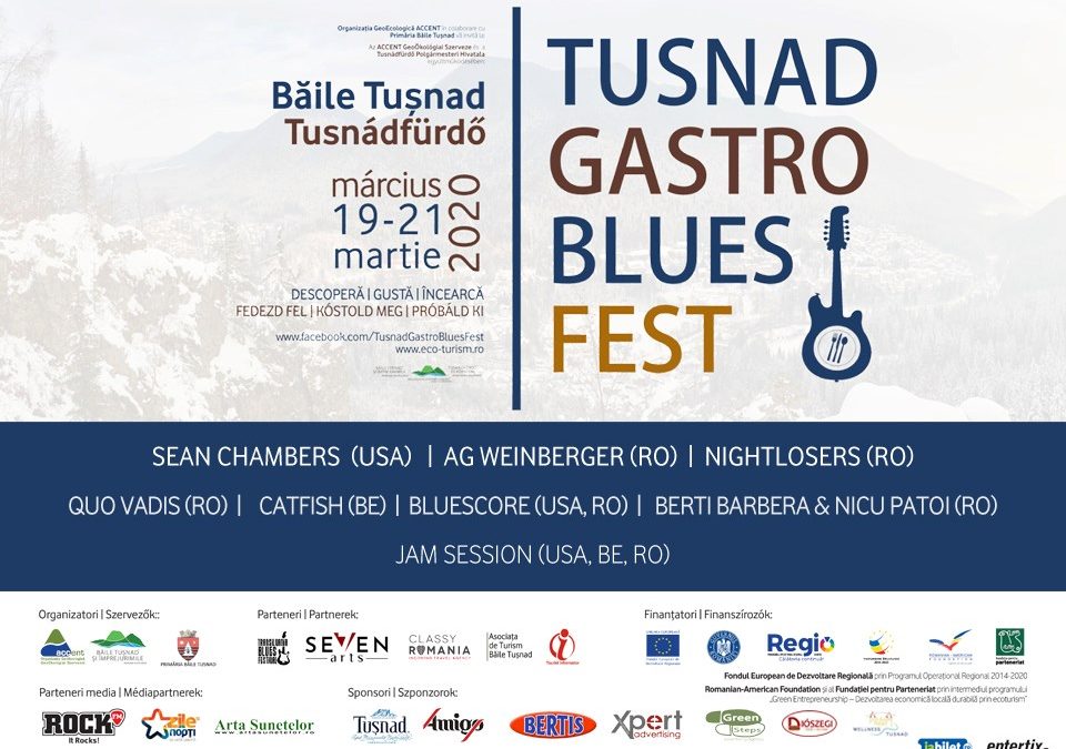 Tușnad Gastro Blues Festival. Program și pensiuni participante.