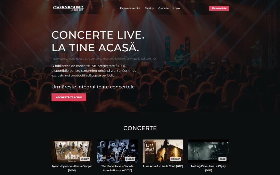 Overground Music lansează Overground Showroom – concerte live la tine acasă!